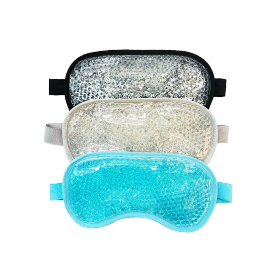 Almofada de sono para olhos em PVC com gel quente e frio para aquecimento por micro-ondas reutilizável